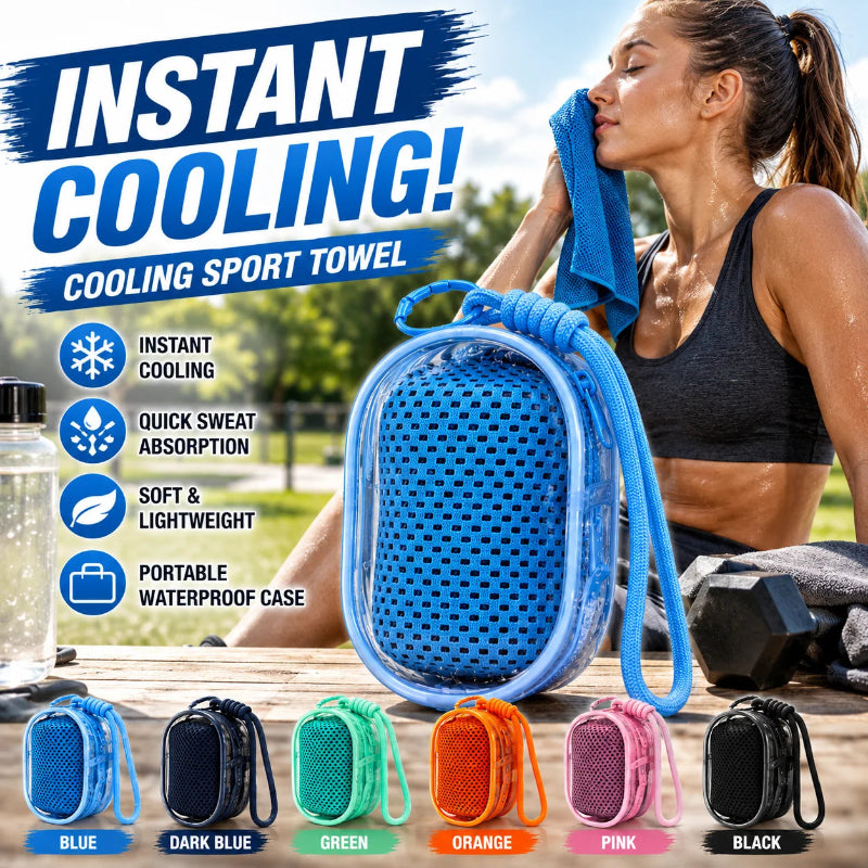 Evaporative Cooling Neck Towel – Lightweight Breathable Reusable Chilly Towel with Portable Storage Case | Brand: Not Specified
