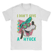 “I DON’T GIVE A HYUCK” Cartoon Graphic Crew Neck Short Sleeve T-Shirt