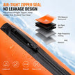 Orange Waterproof Swim Buoy Dry Bag with Touchscreen Phone Pouch and Adjustable Strap