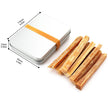 1-Box 170g Fatwood Fire Starter Sticks with Metal Storage Tin for Outdoor Camping