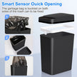 12L Smart Motion Sensor Trash Can with Automatic Lid – Touchless Waste Bin for Bathroom & Kitchen