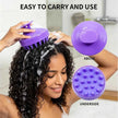 Silicone Scalp Massager Shampoo Brush 8x7.2cm