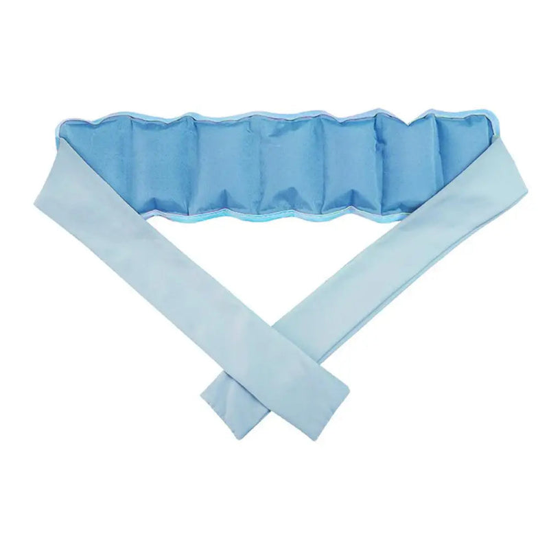Reusable Cooling Ice Pack Neck Scarf Wrap with Adjustable Straps for Outdoor Activities