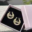 Winter & Susan Name Hoop Earrings