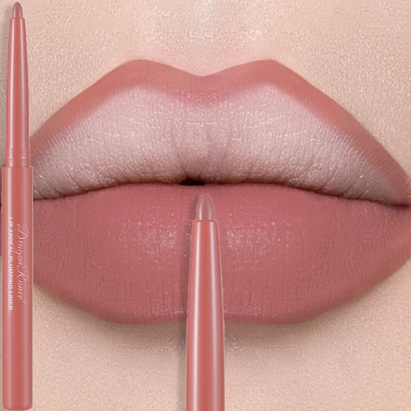 Matte Mauve Lipstick Pencil – Long-Lasting Waterproof Non-Stick Velvet Lipliner Crayon