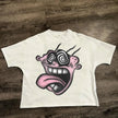 Graphic Cartoon Face T-Shirt – Funny & Unique Short Sleeve Tee | Unisex Cotton Shirt
