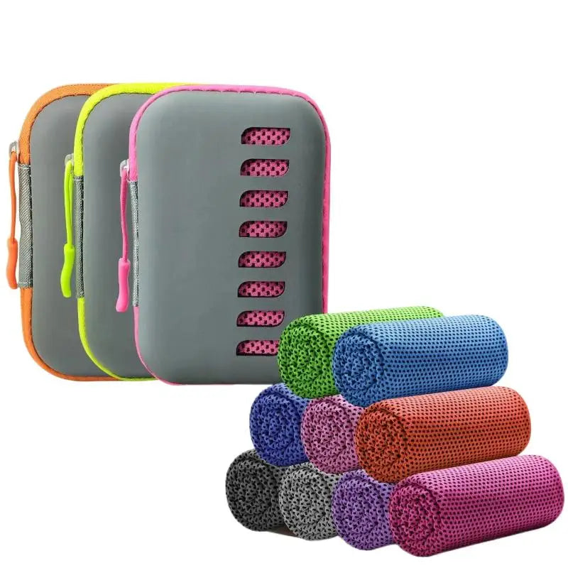 30×80cm Cooling Sports Towel with EVA Case