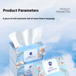 Blooming 5-Layer Tissue Paper – Thick Flexible Blue Floral Tissue Pack