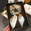Women’s Luxury Print Neckerchief Scarf for Hair Neck and Handbag