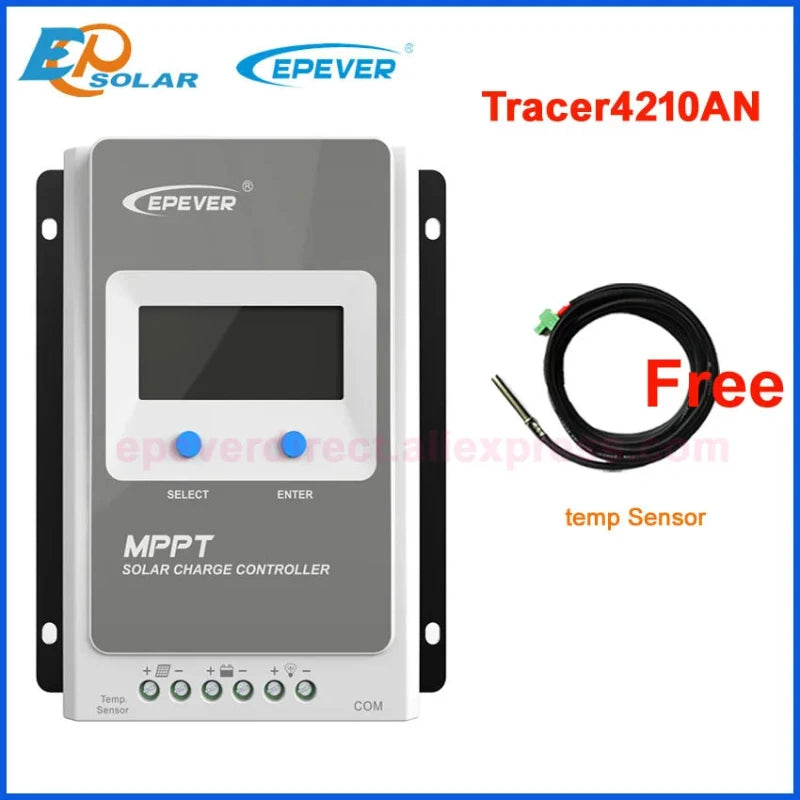 EPEVER Tracer MPPT Solar Charge Controller 10A 20A 30A 40A 12V/24V Solar Battery Regulator