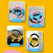 Infant Simulation Steering Wheel Toy with Light Sound Effects Kids Early Education Driving Toy for Stroller Car Play
