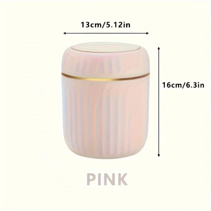 Mini Desktop Trash Can with Lid – Durable Plastic Waste Bin for Bedroom & Office