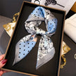 Women’s Luxury Print Neckerchief Scarf for Hair Neck and Handbag