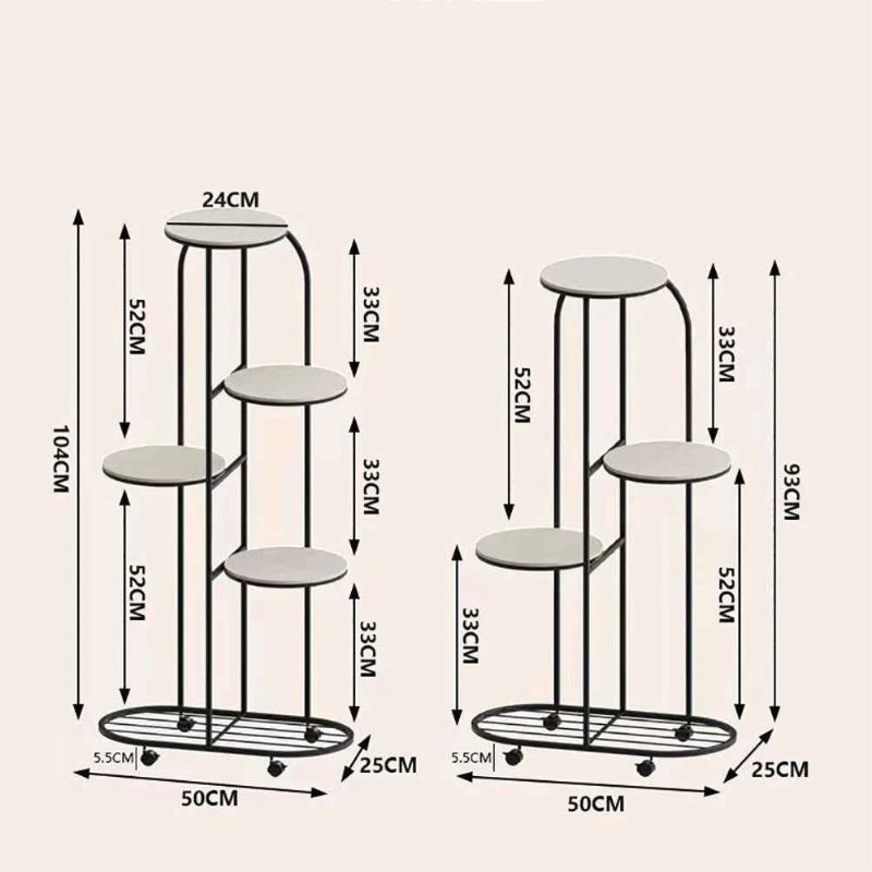4/5 Tier Metal Plant Stand for Indoor Outdoor Plant Shelf for Multiple Plants Flower Pot Holder Display Stand for Balcony Garden