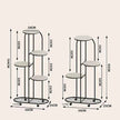 4/5 Tier Metal Plant Stand for Indoor Outdoor Plant Shelf for Multiple Plants Flower Pot Holder Display Stand for Balcony Garden
