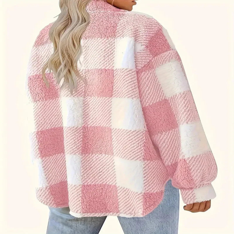 Winter Plaid Button