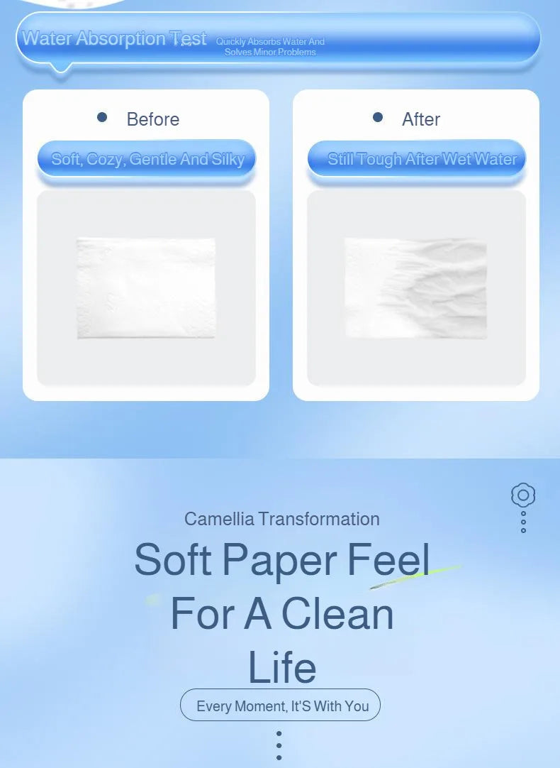 Manhua Household Tissue Paper 20 Packs Bulk 400 Sheets Each Thickened Soft Disposable Napkins for Home Daily Cleaning Face Towel