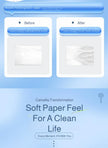 Manhua Household Tissue Paper 20 Packs Bulk 400 Sheets Each Thickened Soft Disposable Napkins for Home Daily Cleaning Face Towel