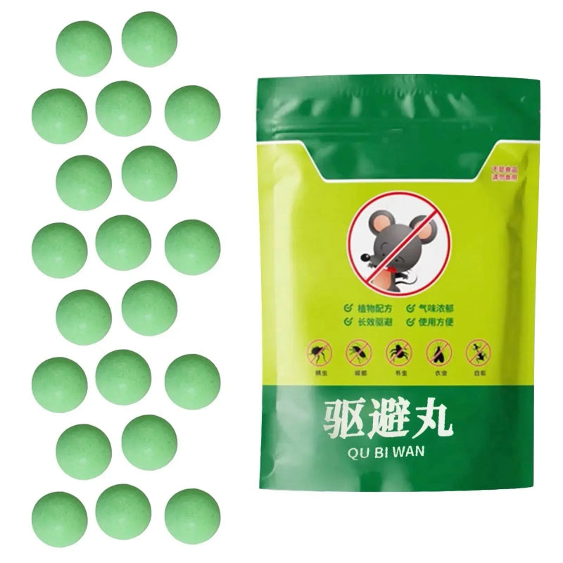 Peppermint Oil Rodent Repellent Balls – Eco-Friendly Mouse & Rat Deterrent for Car Engine, Garage & Home Pest Control