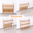 3-Tier Ladder Plant Stand – Natural Wood-Tone Slatted Flower Pot Display Rack
