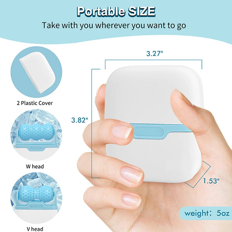 2-in-1 Ice Roller for Face & Eye Cooling Massage Facial Skin Care Tool