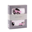 Pink Digger Crib Sheet