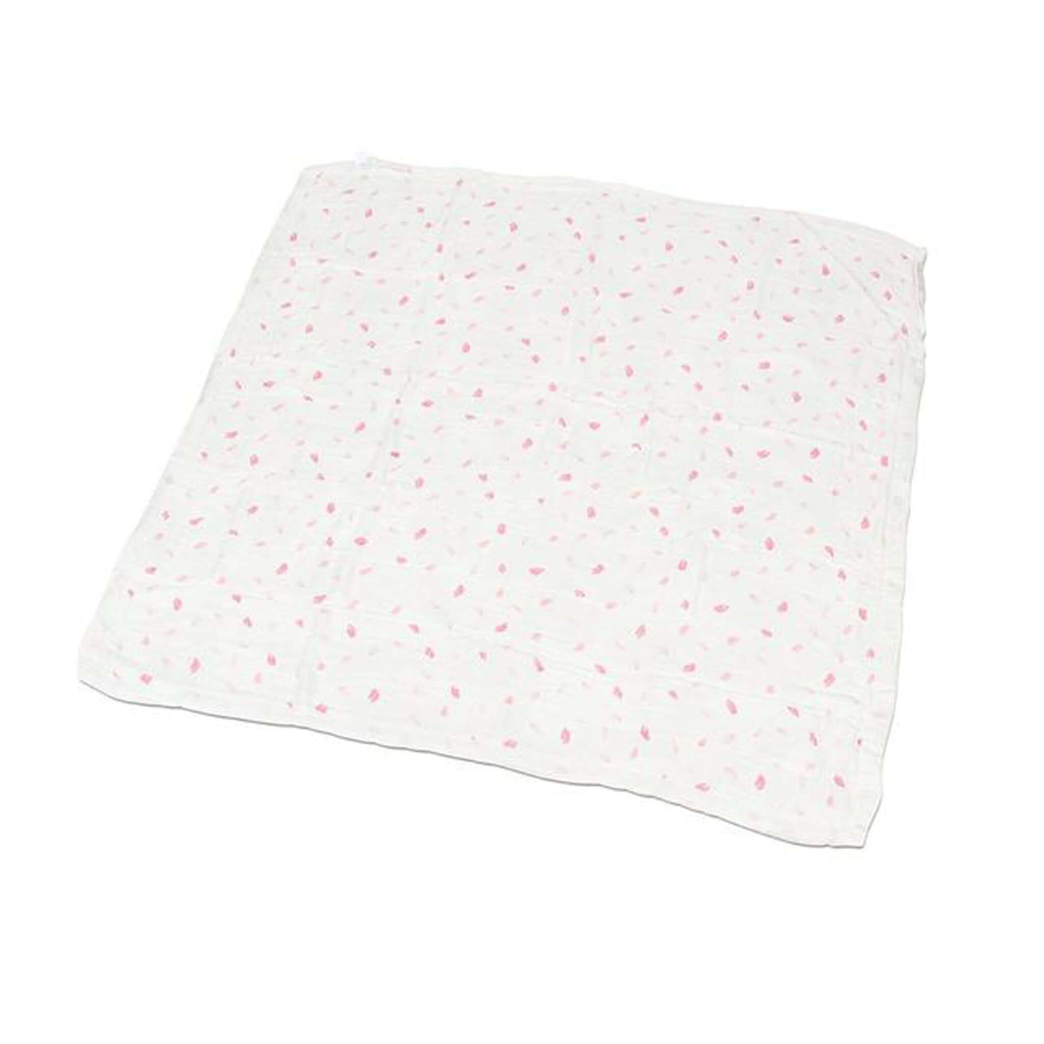 Cherry Blossom Muslin Blanket with a delicate cherry blossom design, perfect for wrapping babies in softness.