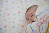 Watercolor Stripe Swaddle
