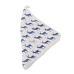 Blue deer washcloth with a repeating pattern of deer, perfect for gentle cleaning and bath time.