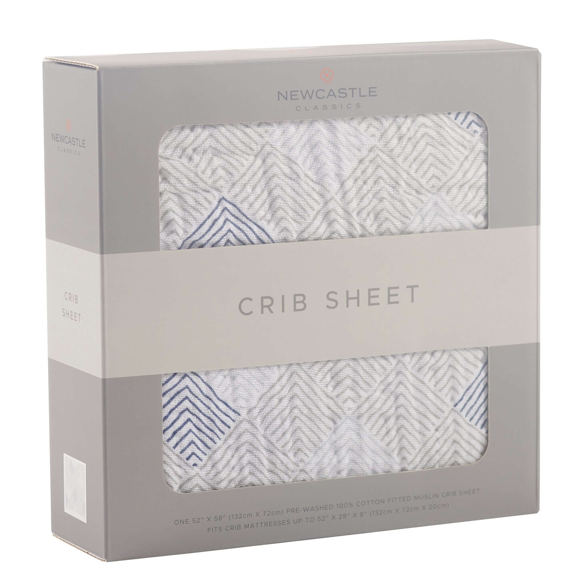 Mountain Peak Muslin Crib Sheet