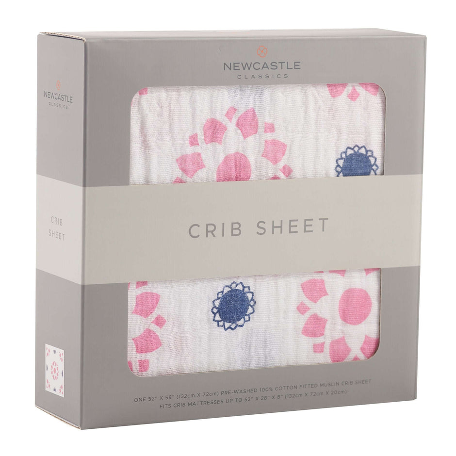 Primrose Indigo Crib Sheet