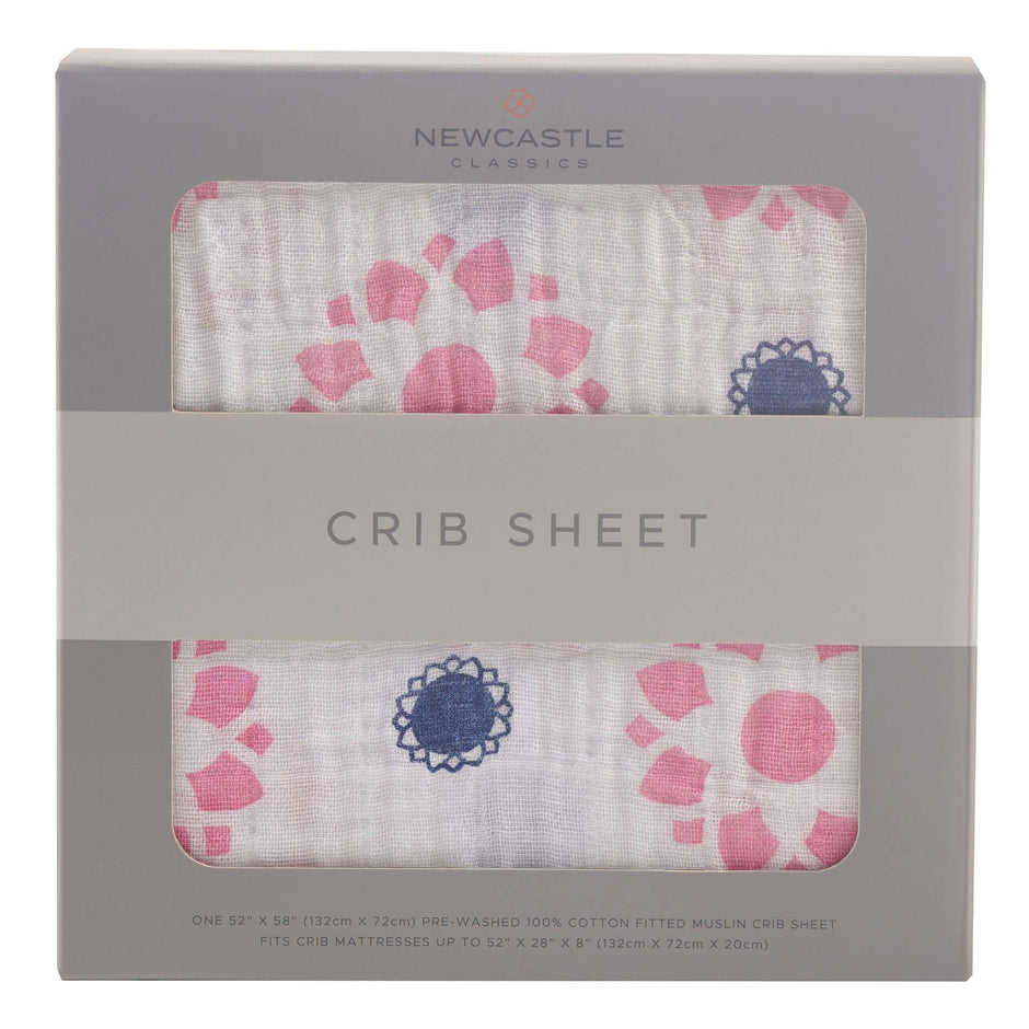 Primrose Indigo Crib Sheet
