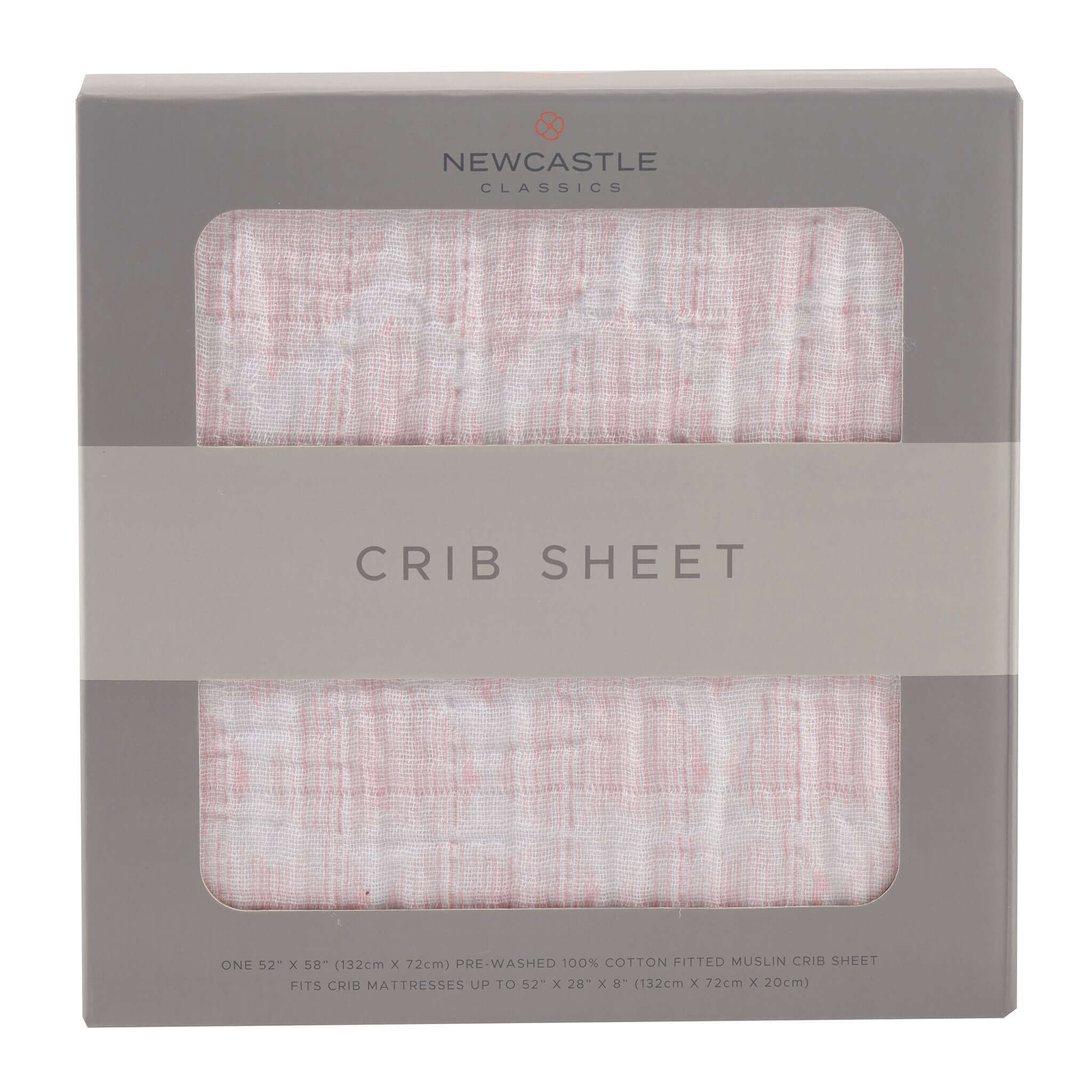 Matchstick Hearts Crib Sheet