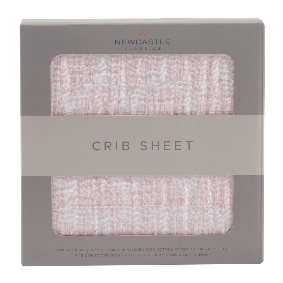 Matchstick Hearts Crib Sheet