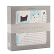 Peekaboo Cats Blanket featuring playful designs of black and white cats on soft fabric for cozy comfort.