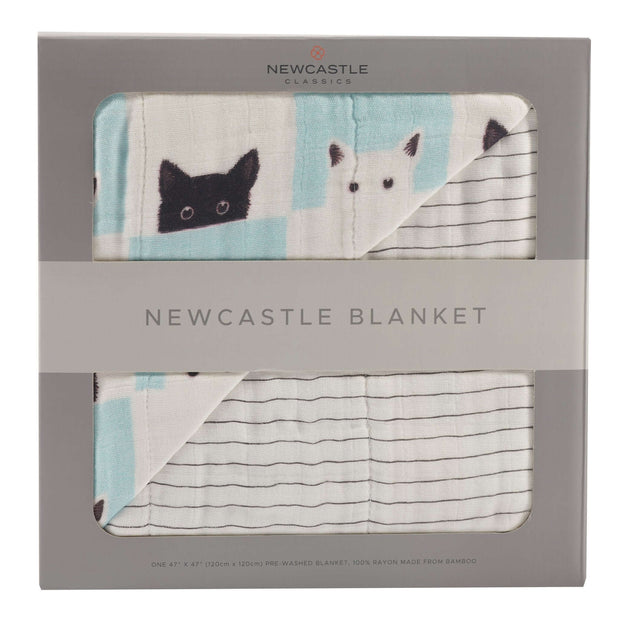 Peekaboo Cats Blanket featuring playful cat designs in soft colors, perfect for cat lovers and cozy home decor.