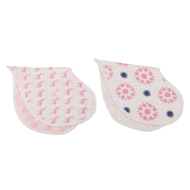 Pink Heart Baby Bibs