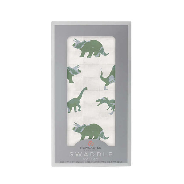 Cozy Up with Our Granite Green Dinosaur Swaddle for Ultimate Comfort