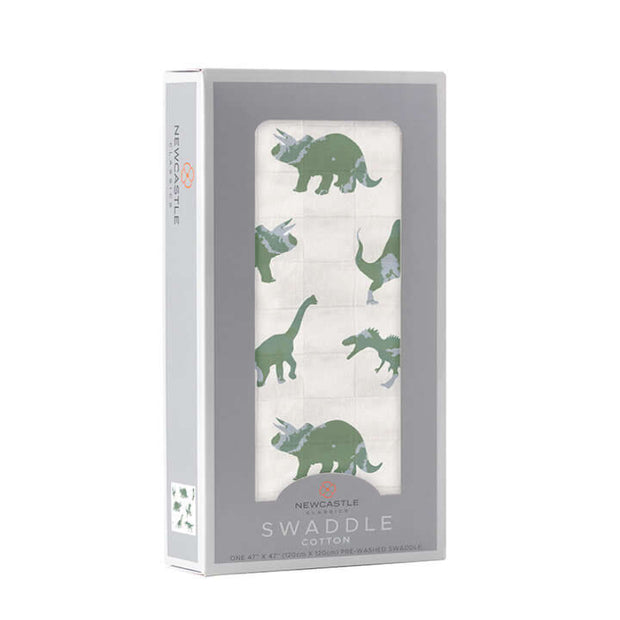 Cozy Up with Our Granite Green Dinosaur Swaddle for Ultimate Comfort