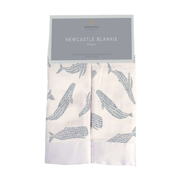 Blue Whales Bamboo Blankie – Soft, Cozy Comfort for Your Little Ones