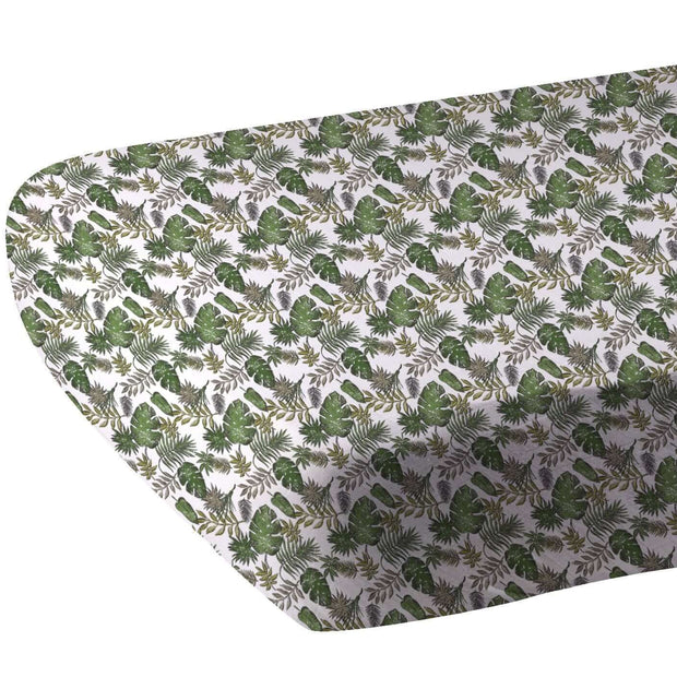 Tropical Forest Sheet featuring lush green leaves and a vibrant pattern, ideal for tropical-themed decor.