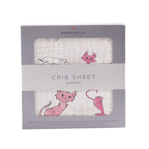 Playful Kitty Crib Sheet