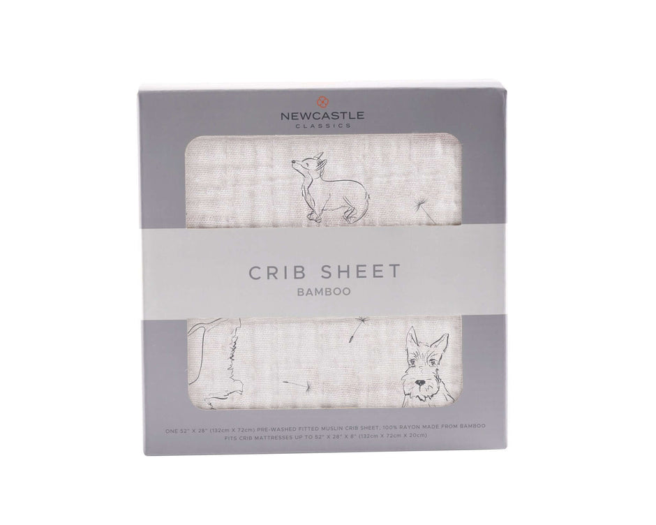 Corgi Muslin Crib Sheet