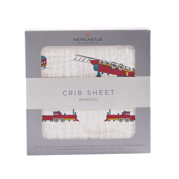 Vintage Steam Crib Sheet