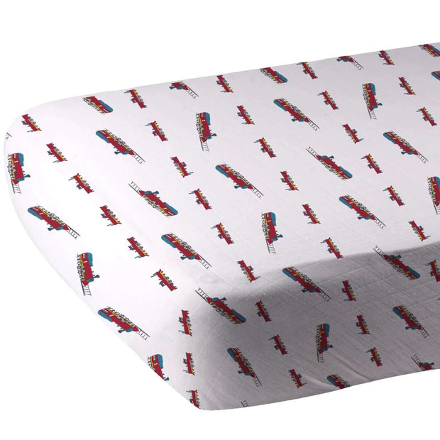 Vintage Steam Crib Sheet