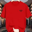 PRADA Men’s Triangle Logo Crew Neck Short Sleeve T-Shirt