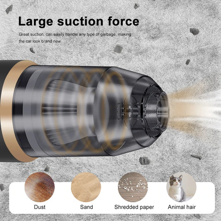 Wireless Car Vacuum Cleaner Portable High Power Handheld Vacuum for Car, Bedroom & Carpet Cleaning