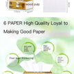 Yulu 5 Packs Drawing Paper Towels – Native Wood Pulp Thickened Extractable Facial Tissues