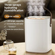 1.8L Large Capacity Humidifier with Three Nozzle Spray, Night Light & Double Filter Aromatherapy Mist Machine for Bedroom, Car & Home