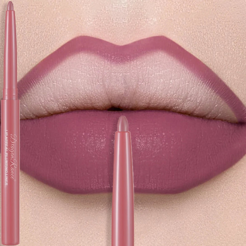 Matte Mauve Lipstick Pencil – Long-Lasting Waterproof Non-Stick Velvet Lipliner Crayon
